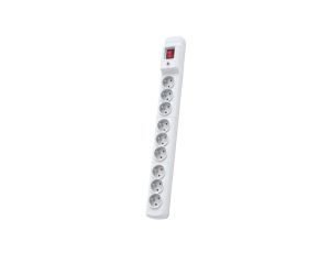 Przedłużacz elektryczny Listwa zasilająca antyprzepięciowa ARCON Multi M9 na 9 gniazd 2P+Z z wyłącznikiem szara 1,5m