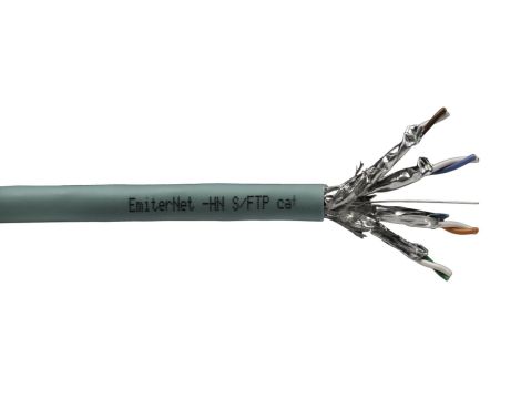 Kabel Emiter Net SFTP (S/FTP) kat 7 1000MHz drut 4 x2 x 23AWG LSZH-FR K B2ca K/EMITERNET-SFTP7LS0HB2CA. /500m/