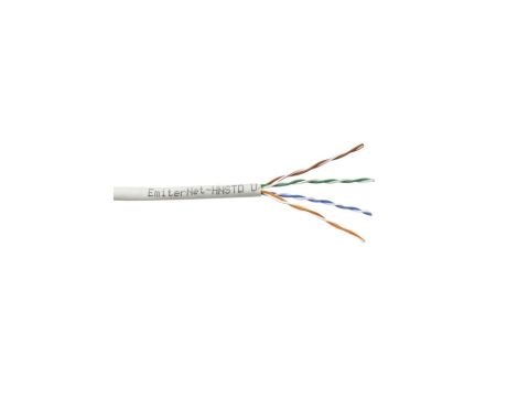 Kabel Emiter Net UTP (U/UTP) kat.5e 350 MHz drut standard szary K/EMITERNET-UTP5EPVC-STD. /305m/