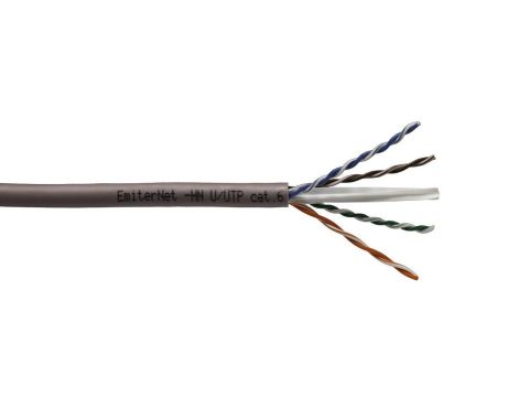 Kabel Emiter Net U/UTP kat.6 450MHz B2ca LS0H, drut 4x2x23AWG / 305 m