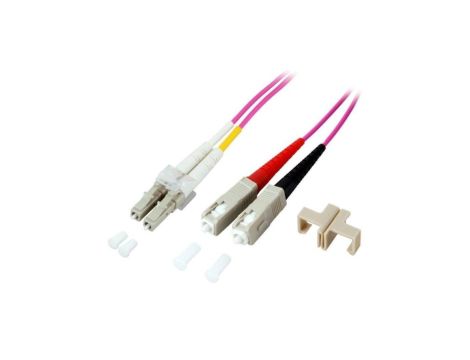 Patchcord światłowodowy OM4 50/125 MM SC-LC Duplex /3 m/