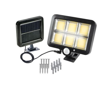 Naświetlacz Solarny LED 260lm z Czujnikiem ruchu PIR IP65 6000K