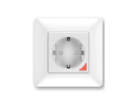 Inteligentne gniazdo SMART LIFE WALL SOCKET OUTLET 230V + SINGLE FRAME WIFI 1xUSB A 1xUSB C białe EXTRALINK EX.35717