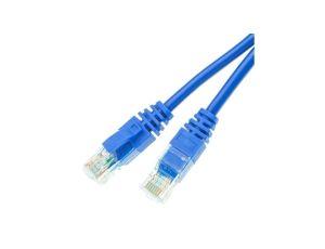 Patchcord UTP kat.6 kabel sieciowy LAN 2x RJ45 linka niebieski 0,5m ATEL