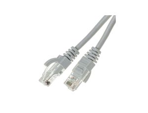 Patchcord UTP kat.5e kabel sieciowy LAN 2x RJ45 linka szary 10m ATEL