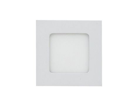 Plafon kwadratowy podtynkowy wpuszczany LED 6W 420lm 3000K IP20 biały barwa WW biała ciepła V-TAC VT-607SQ