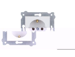 Gniazdo z uziemieniem Schuko 2P+E 250V 16A Biały 237/01 EXEN