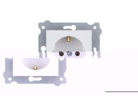 Gniazdo z uziemieniem Schuko 2P+E 250V 16A Biały 237/01 EXEN