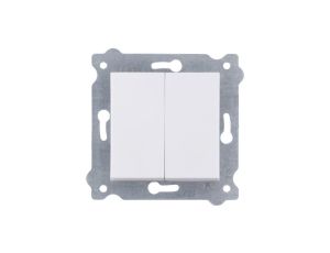 Łącznik podwójny schodowy 250V 10A Biały 211/01 EXEN