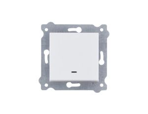 Łącznik pojedynczy z podświetleniem 250V 10A Biały 201/01