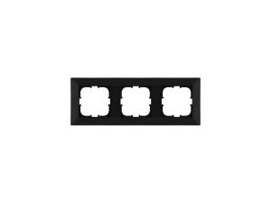 Ramka potrójna Exen seria Odak czarny metalik O103/14E