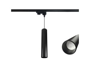 Lampa Szynowa Wisząca 30cm na GU10 Czarna Trójfazowa