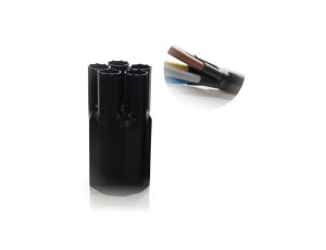 Palczatka Koszulka Termokurczliwa Rurka 5-palczasta Czarna 80/32mm