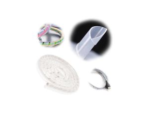 Organizer Maskownica Kabli Wąż Spiralny Spirala 4 - 50mm 10M Transparentny