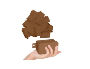 VIPLAST Puszka V8 Bryzgoszczelna Brązowa IP54 10 Sztuk