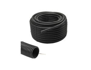 Rura Karbowana Peszel do kabli RKGS 20mm z Pilotem 50m Odporny 750N Czarny