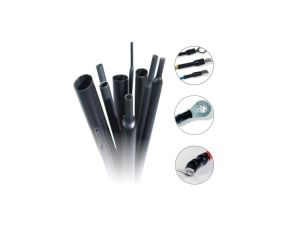 Rurka Koszulka Termokurczliwa Pogrubiona Z Klejem 75-22 mm Czarna 1m