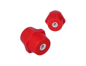 Izolator Wsporczy H=60 M8 Czerwony 6-Kątny 1500V 60 mm 1500V 1 sztuka