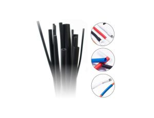 Rurka Koszulka Termokurczliwa Cienkościenna Z Klejem Czarna 3 - 1 mm 1,22M