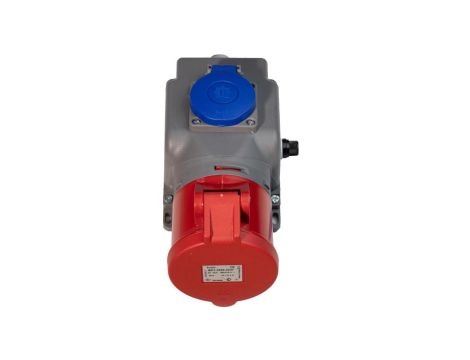 VIPLAST Gniazdo siłowe stałe KOMBI 32A + 250V z Bezpiecznikiem FUSE