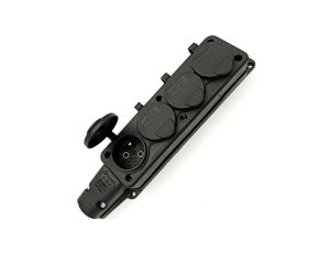 Listwa gumowa przenośna 4x2P+Z 16A 250V IP54 czarna