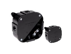 VIPLAST Puszka VP-74 Bryzgoszczelna Czarna IP44