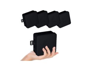 VIPLAST Puszka V7 Bryzgoszczelna Czarna IP54 5 Sztuk