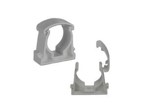 Uchwyt do Peszla Rur Kablowych Zamykany 32mm UZ-32 Szary 1 szt AKS Zielonka