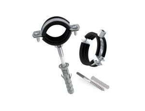 Obejma Metalowa z Uszczelką Uchwyt z Gumą do Rur 1 1/2 cala OSZG-112 1 szt.