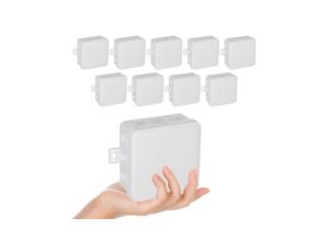 VIPLAST Puszka Natynkowa Hermetyczna Na Klik IP54 100x100x41mm Biała 10szt