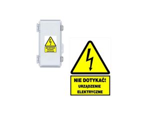 Trytyt Tablica samoprzylepna 148x210 NIE DOTYKAĆ URZĄDZENIE ELEKTRYCZNE NO1-NDUE