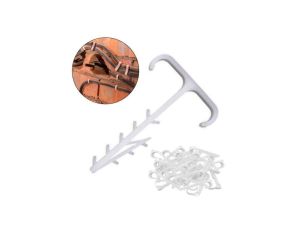 Uchwyt Szybkiego Montażu Podwójny Hakowy Wbijany do kabli YDYp 3x2,5 100Szt