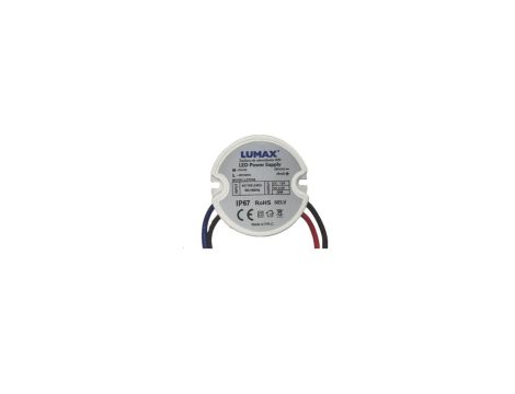 Zasilacz do oświetlenia LED montażowy IP44 30W, 12V, 2.5A, 50x22mm - do Puszki LZT038