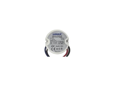 Zasilacz do oświetlenia LED montażowy IP44 45W, 12V, 3,75A, 50x22mm - do Puszki