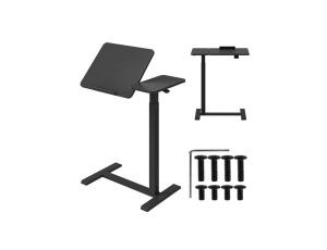 Mobilne biurko/stand na laptop Maclean, czarne, regulacja wysokości 76-109cm, max. 30kg , MC-120 B