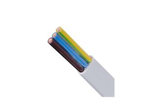 Kabel instalacyjny płaski EL-Instal HP+ HDHp 3x1,5mm2 biały 450/750V bezhalogenowy B2ca drut Eltrim /100m/