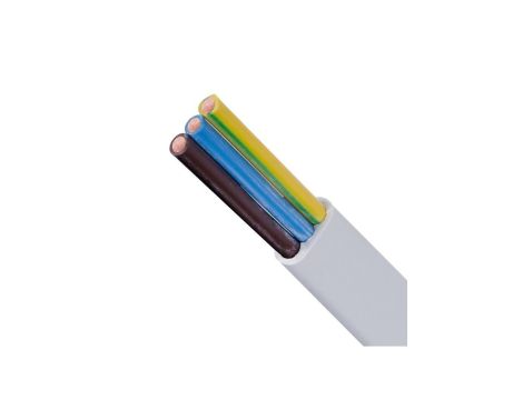Kabel instalacyjny płaski YDYp 3x1,5mm2 biały 450/750V drut Eltrim /100m/