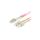 Patchcord światłowodowy MM LC/UPC-SC/UPC duplex 3mm OM4 magenta 2m LANBERG