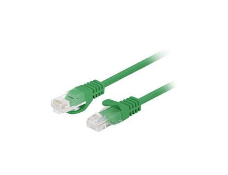 Patchcord UTP kat.5e kabel sieciowy LAN 2x RJ45 linka zielony 0,25m LANBERG