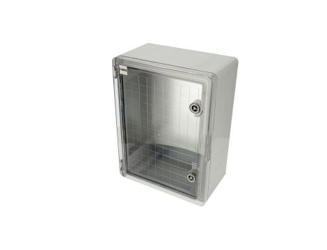 Obudowa standardowa ABS 300x400x170 z ocynkowaną płytą montażową (z przeźroczystymi drzwiami) 800.701.003 HOROZ
