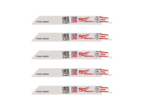 Brzeszczot do piły szablastej bi-metalowy 230x0,9mm do metalu Thin Kerf MILWAUKEE 5szt
