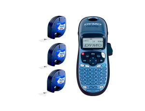 Drukarka etykiet DYMO LetraTag 100H Razor dla domu, dzieci, Home Office (LT-100H) S0883990 + 3 taśmy DYMO LT 12mm