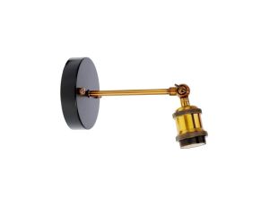 Kinkiet ścienny LOFT NAVIS E27 czarny mosiądz, industrialny EDO777183