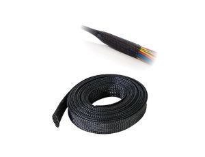 Osłona na Kable Rurka Oplot Maskownica Kabli Przewodów 5 - 16 mm 1m Czarna