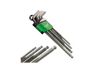Zestaw Kluczy Imbusowych Długich Imbusy z Głowicą Kulkową 1,5 - 10 mm 9szt