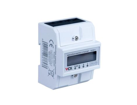 VCX Miernik energii elektrycznej S-238-A 3-fazowy 230V, 100A z funkcją resetu