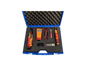 WIHA TESTER NAPIĘCIA 45216 , MULTIMETR 45218, PRÓBNIK NAPIĘCIA 43798, WKRĘTAK 41234, LATARKA 490-HL01 - Zestaw W400