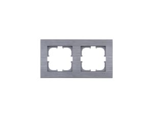 Ramka podwójna Exen seria Comfort stalowy C102/05E