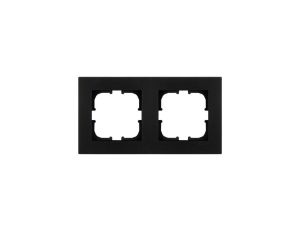 Ramka podwójna Exen seria Karell czarny metalik K102/14E
