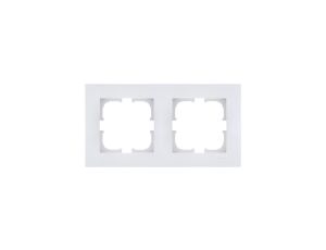 Ramka podwójna Exen seria Karell biała K102/01E